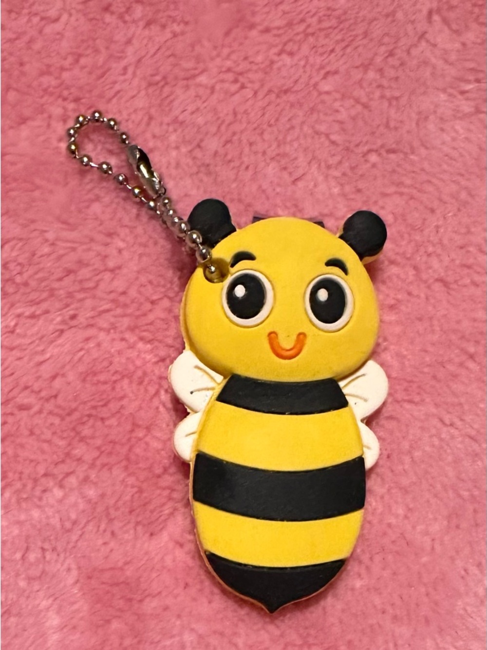 Cute Yellow Bee Keychain Nail clipperPlush  - Charming Bee Accessory